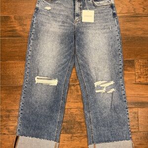 Lovervet by Vervet Love Yourself Women's Relaxed Fit Distressed Jeans